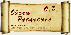 Obren Pucarević vizit kartica